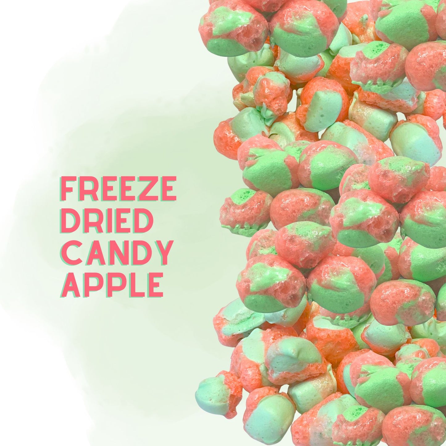 Freeze-Dried Candy Apple Salt Water Taffy 2 oz
