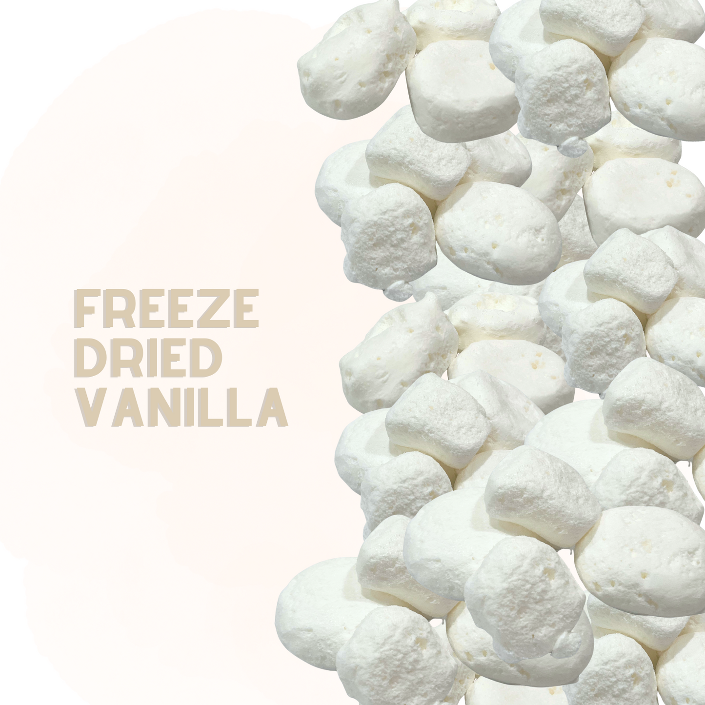 Freeze Dried Vanilla Salt Water Taffy 2 oz
