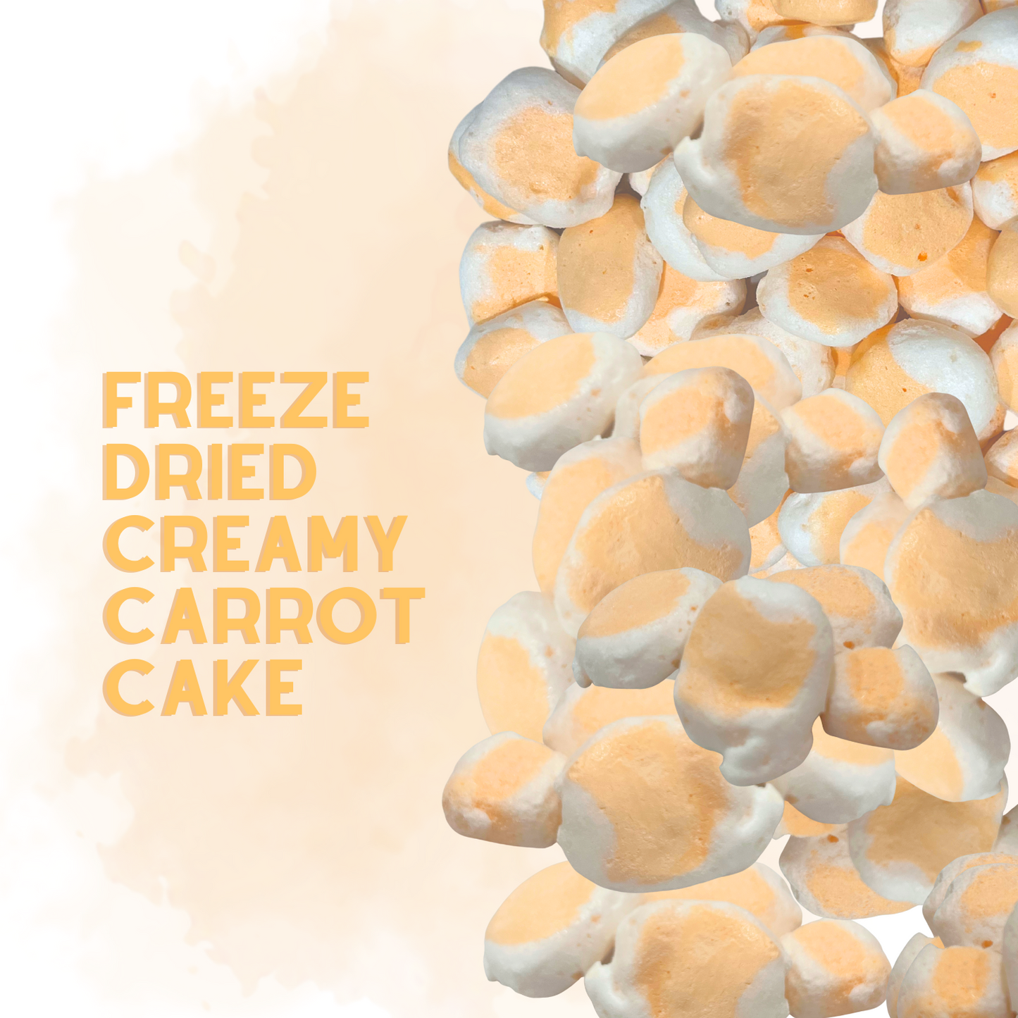 Freeze-Dried Creamy Carrot Cake Salt Water Taffy 2 oz