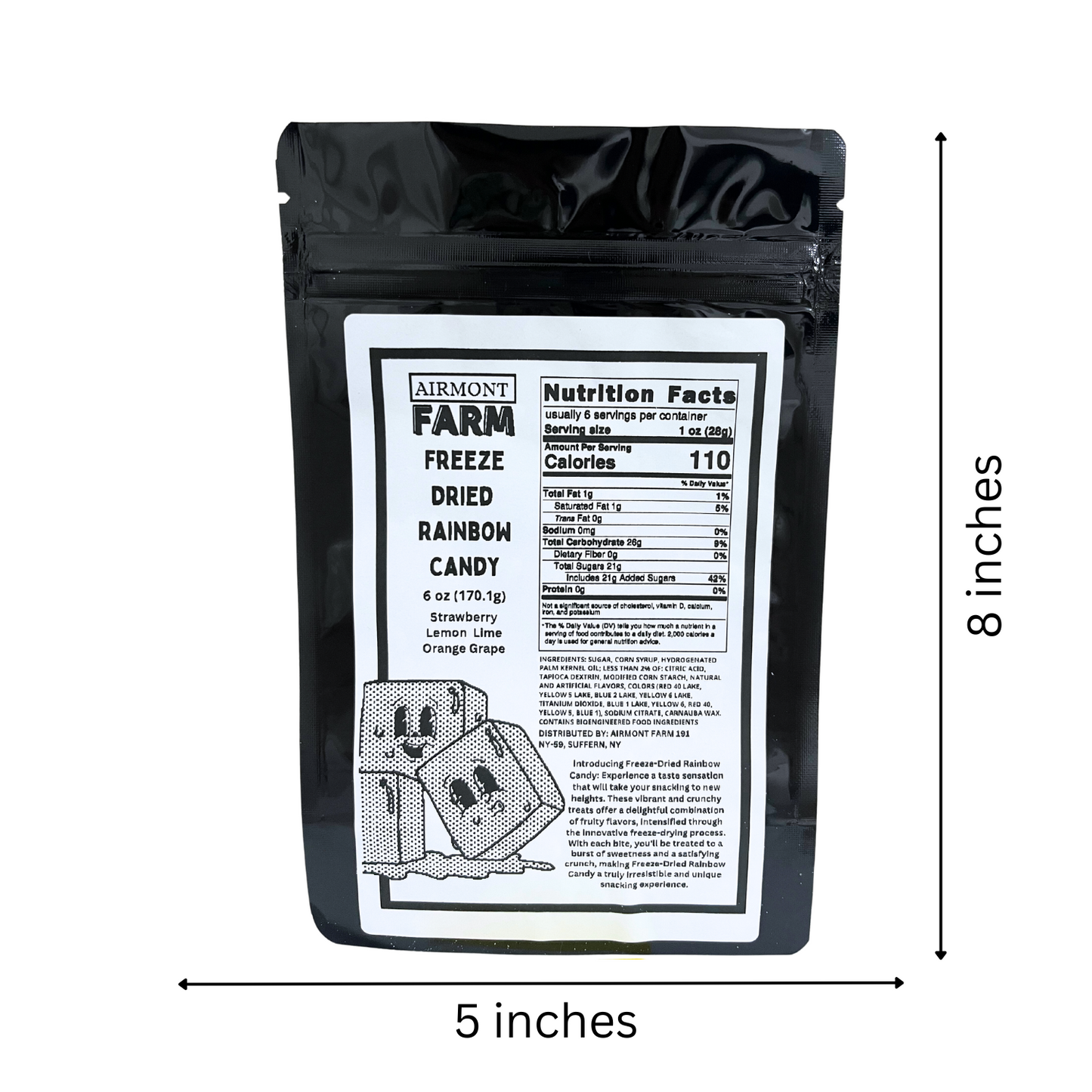 Freeze Dried Rainbow Candy 6 oz