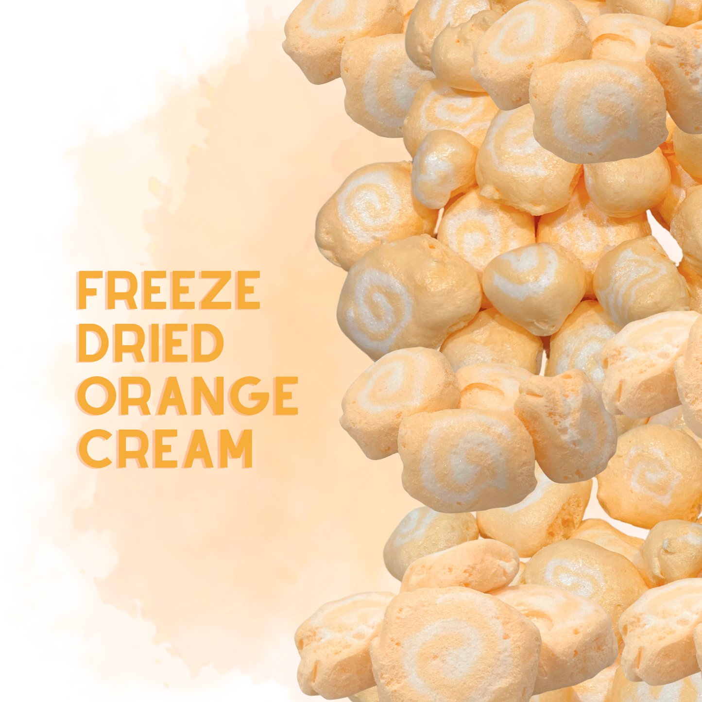 Freeze-Dried Orange Cream Salt Water Taffy 2 oz