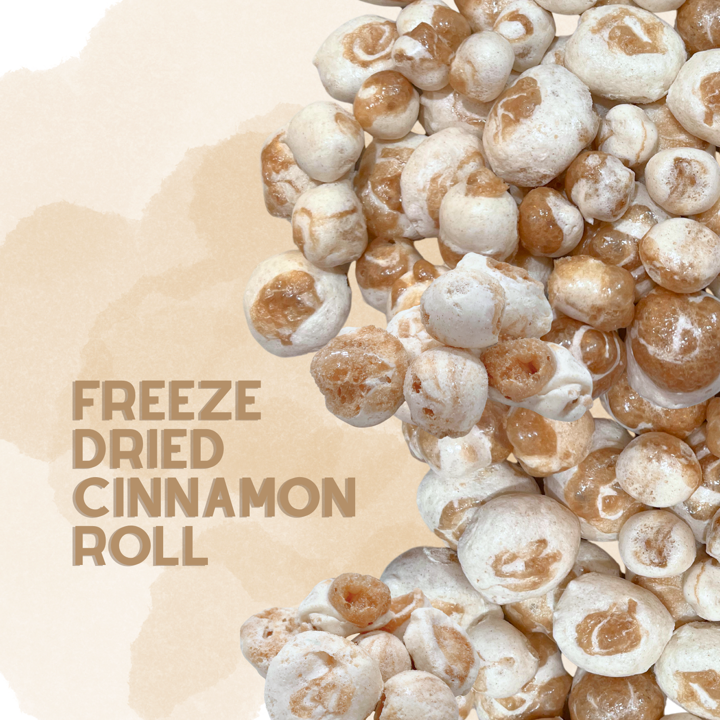 Freeze-Dried Cinnamon Roll Salt Water Taffy 2 oz