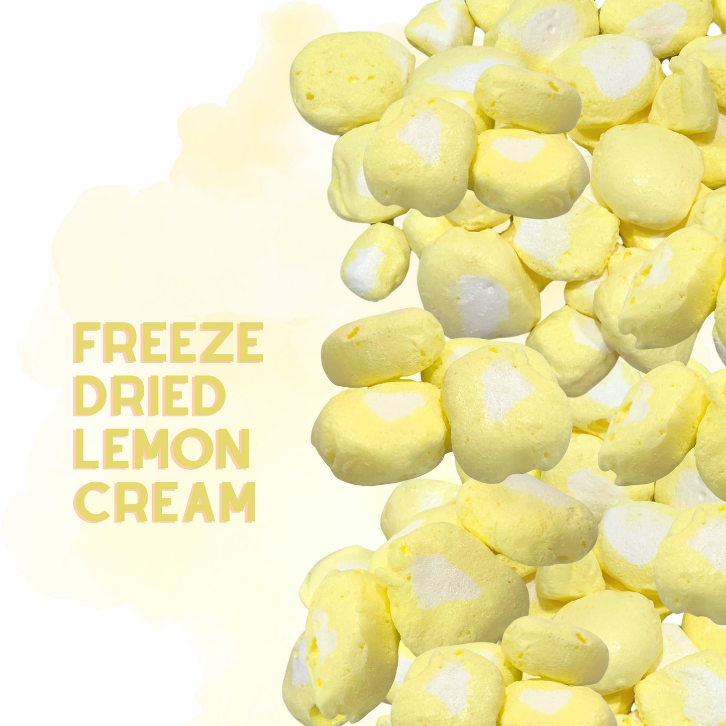 Freeze-Dried Lemon Cream Salt Water Taffy 2 oz