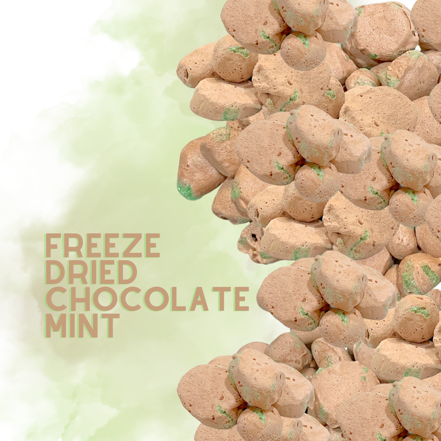 Freeze-Dried Chocolate Mint Salt Water Taffy 2 oz