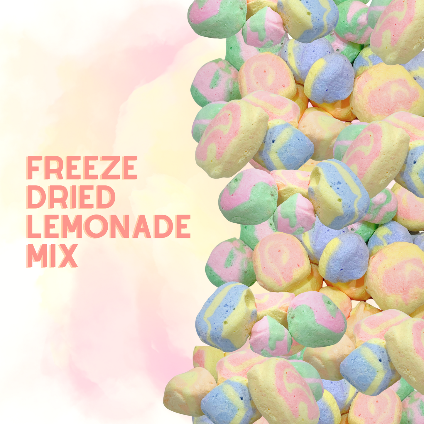 Freeze-Dried Lemonade Mix Salt Water Taffy 2 oz