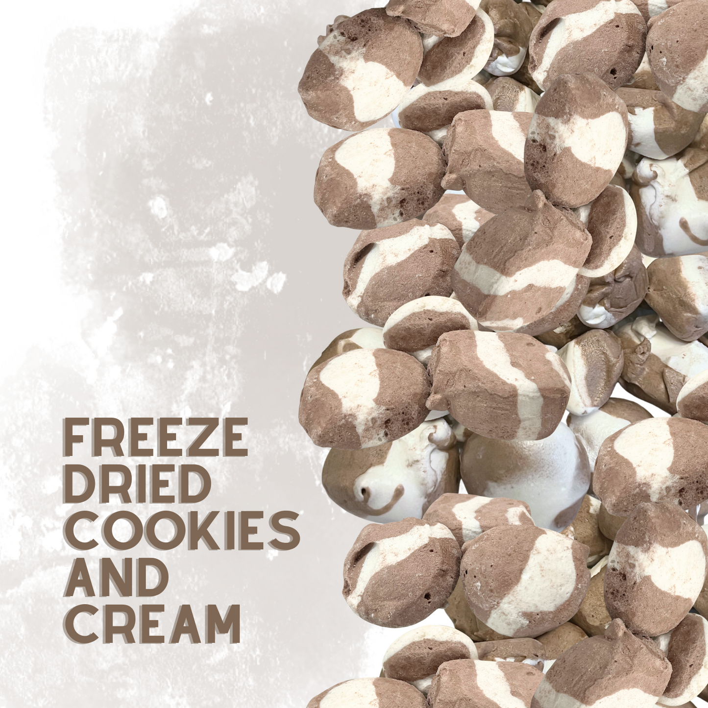 Freeze-Dried Cookies and Cream Salt Water Taffy 2 oz