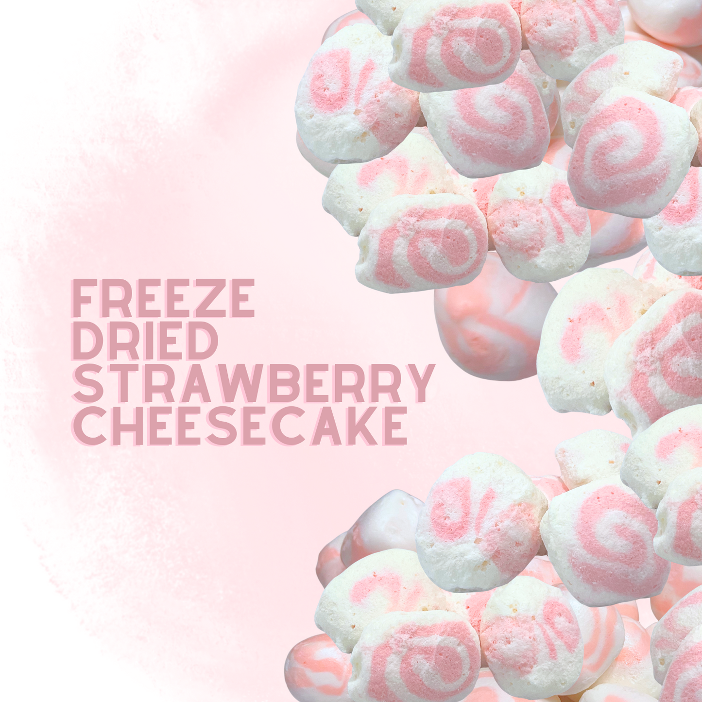 Freeze-Dried Strawberry Cheesecake Salt Water Taffy 2 oz