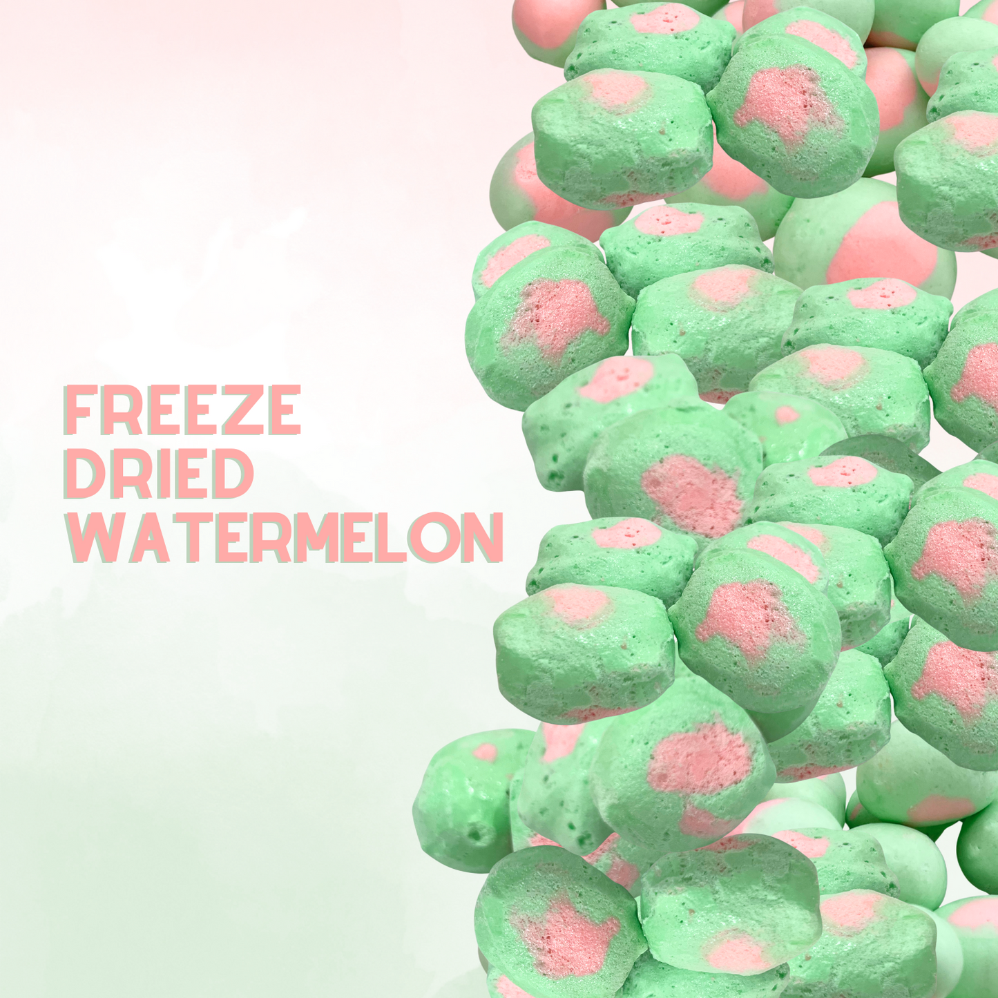 Freeze-Dried Watermelon Salt Water Taffy 2 oz
