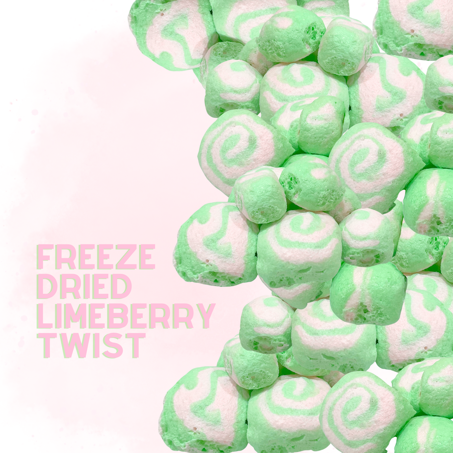 Freeze-Dried Limeberry Twist Salt Water Taffy 2 oz