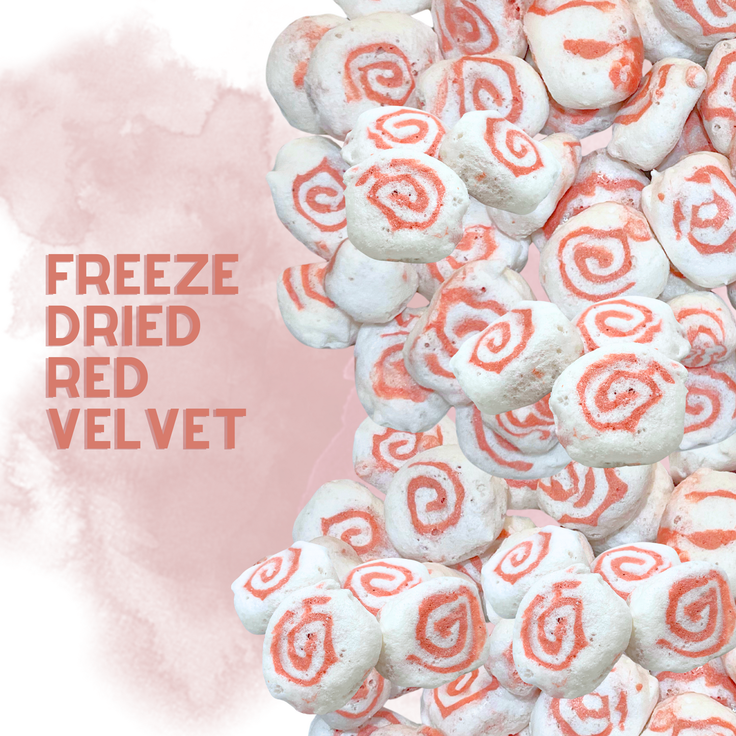 Freeze-Dried Red Velvet Hot Salt Water Taffy 2 oz