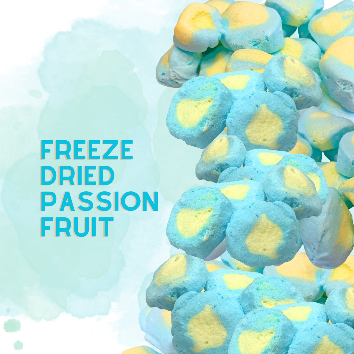 Freeze-Dried Passion Fruit Salt Water Taffy 2 oz