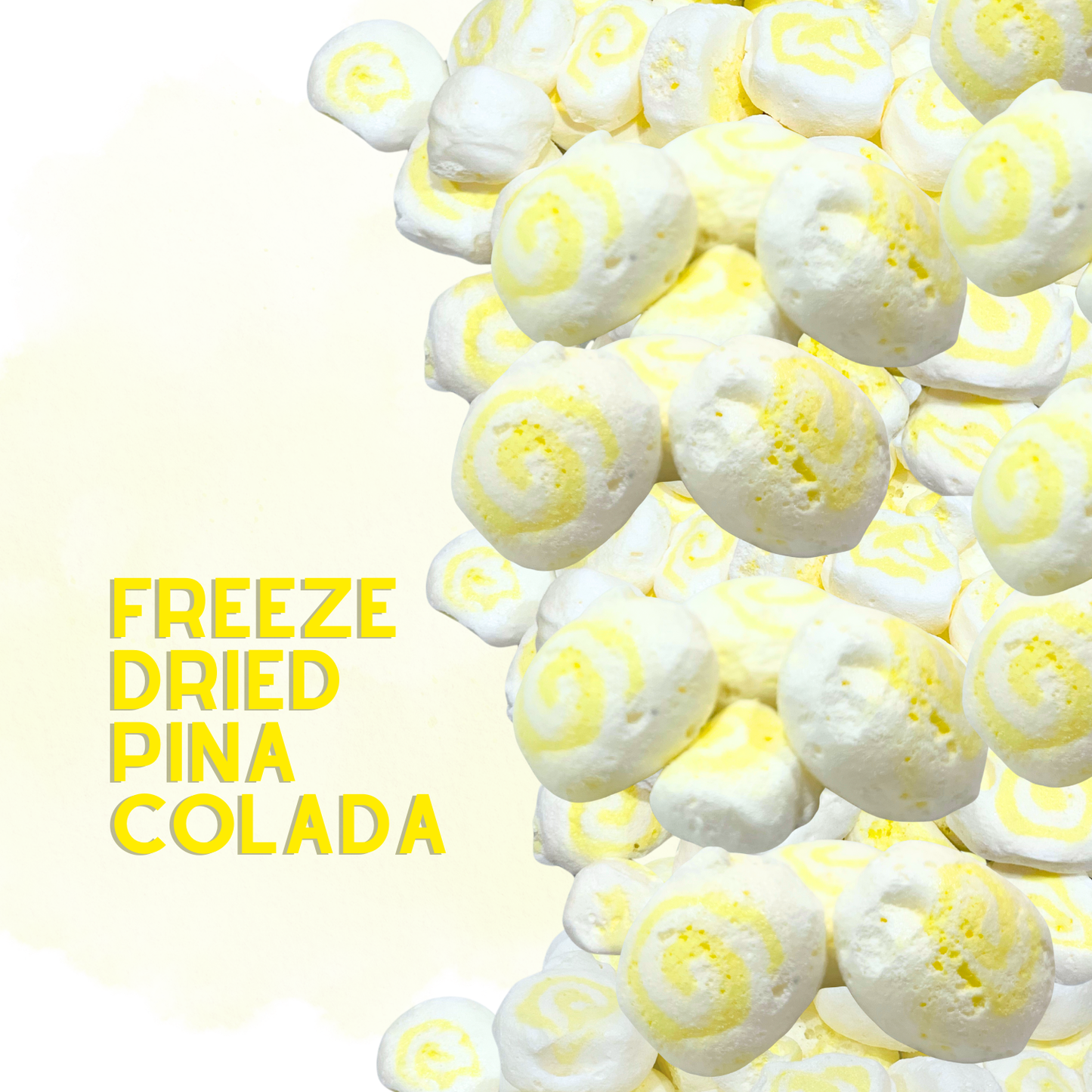 Freeze-Dried Pina Colada Salt Water Taffy 2 oz