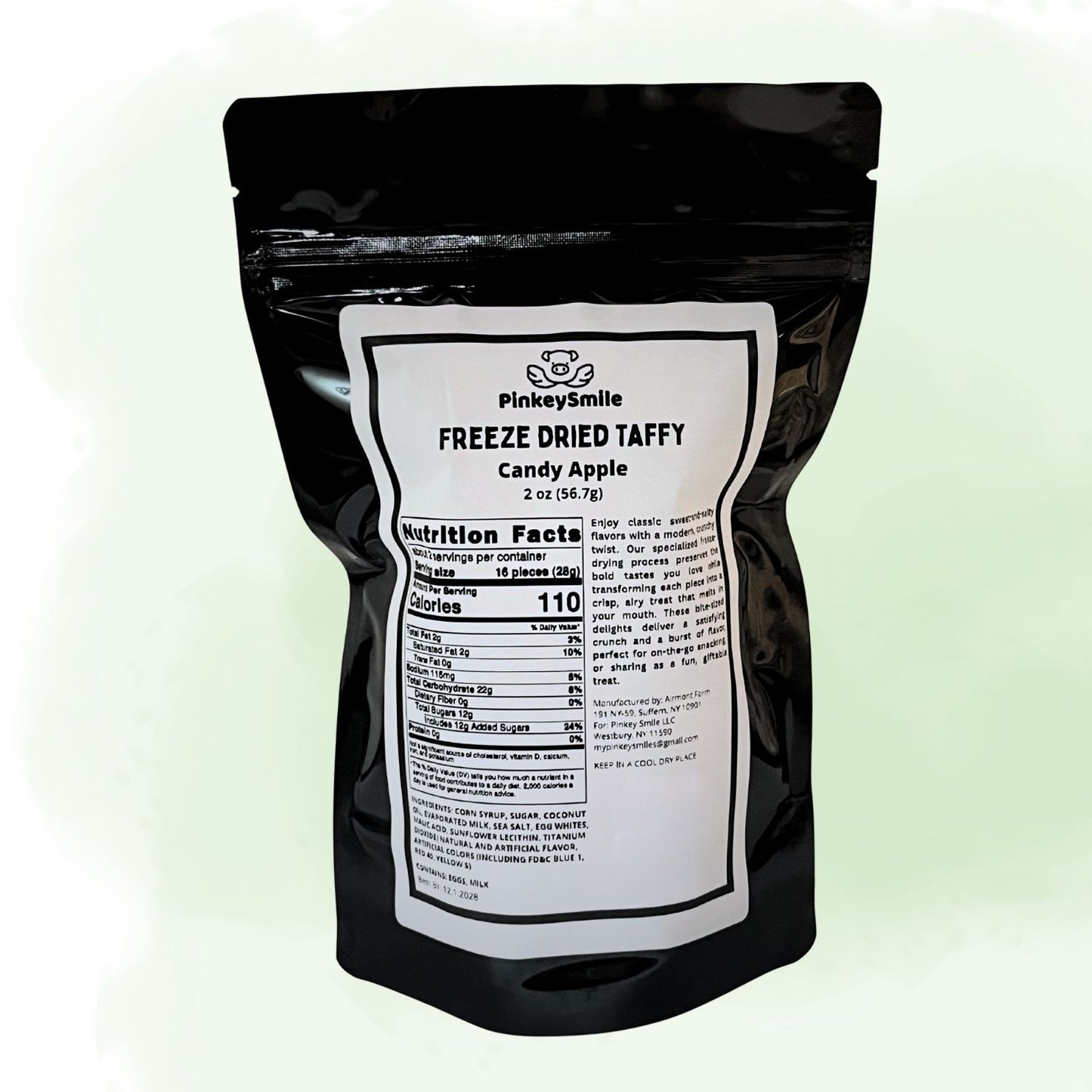 Freeze-Dried Candy Apple Salt Water Taffy 2 oz