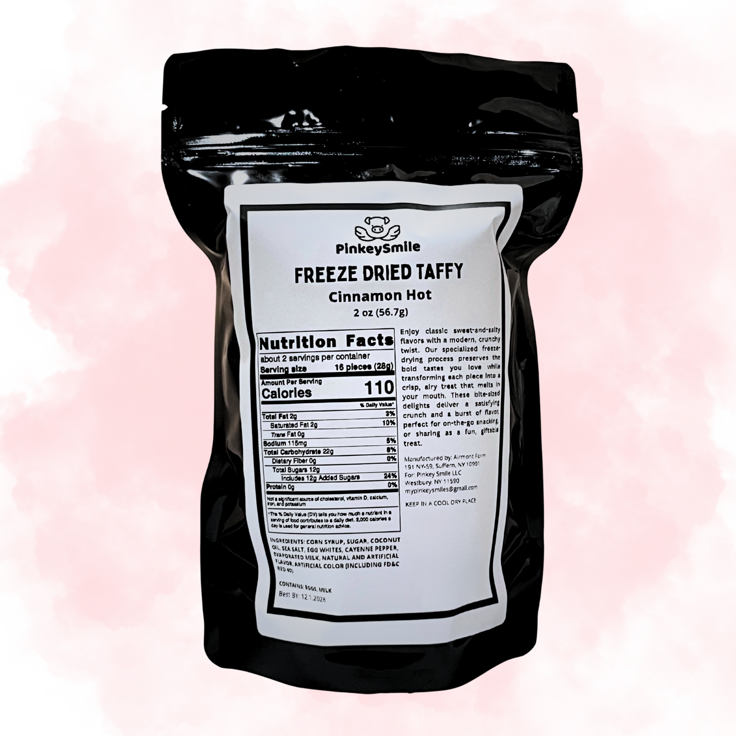 Freeze-Dried Cinnamon Hot Salt Water Taffy 2 oz
