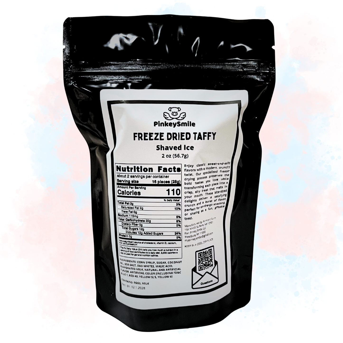 Freeze-Dried Rainbow Cereal Salt Water Taffy 2 oz