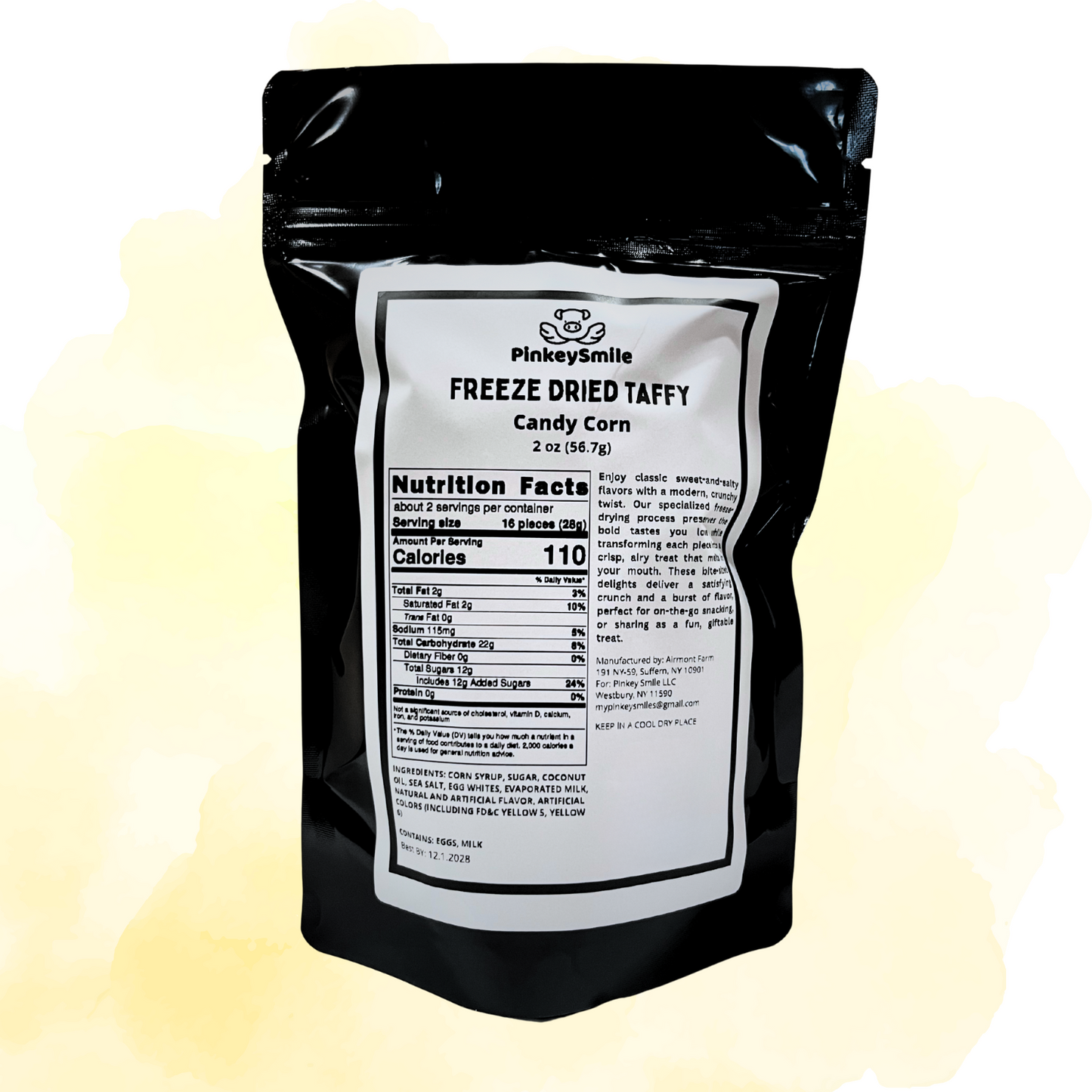 Freeze-Dried Candy Corn Salt Water Taffy 2 oz