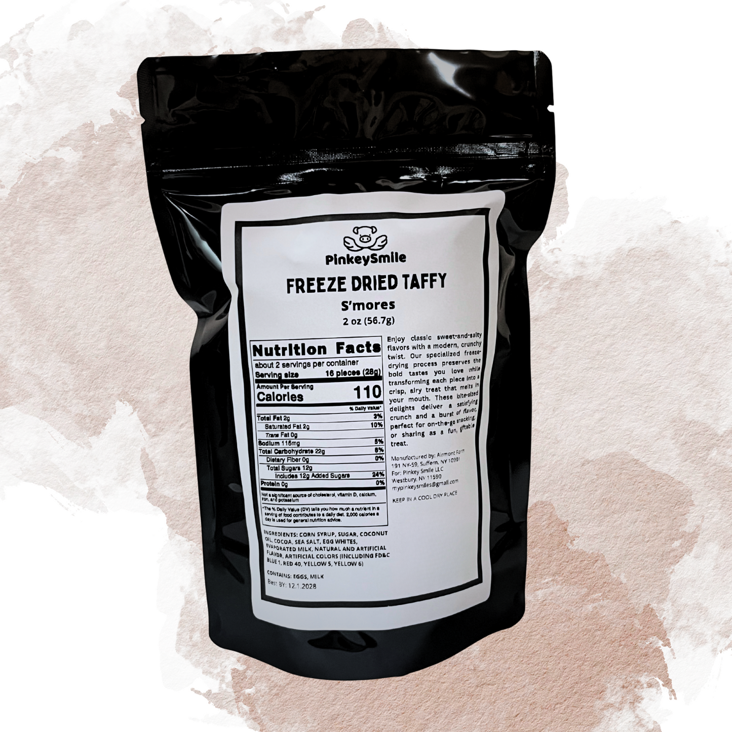 Freeze-Dried S'mores Salt Water Taffy 2 oz
