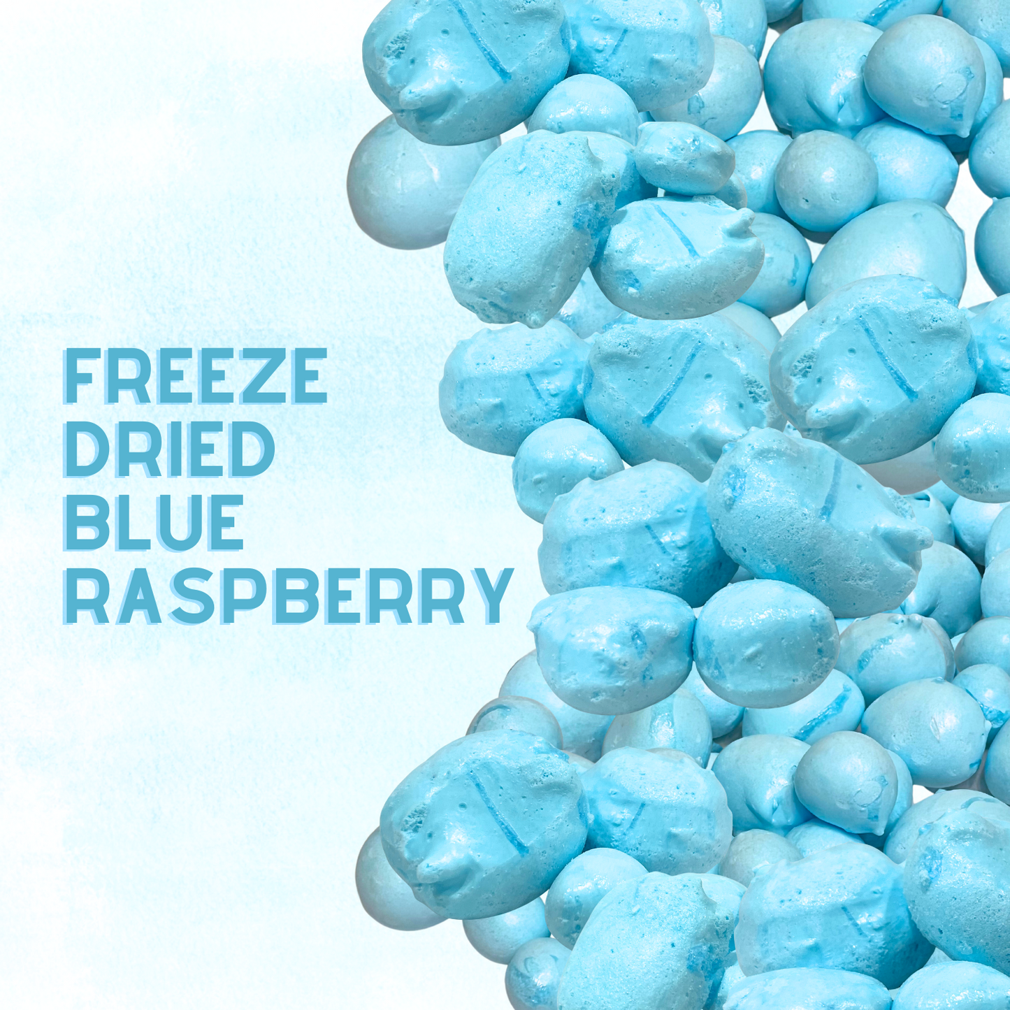 Freeze-Dried Blue Raspberry Salt Water Taffy 2 oz
