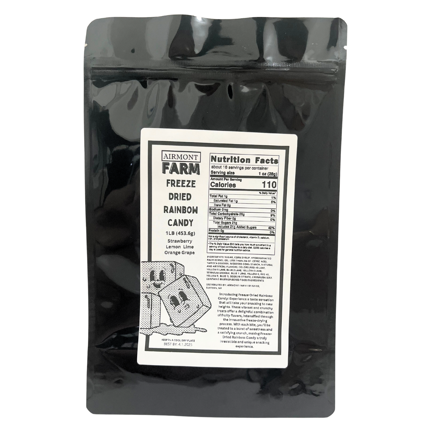 Freeze Dried Candy Rainbow Candy 1 LB