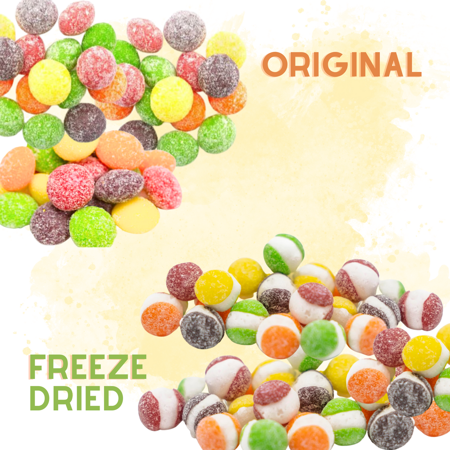 Freeze-Dried Sour Rainbow Candy Bulk Party Size 6.5 LB