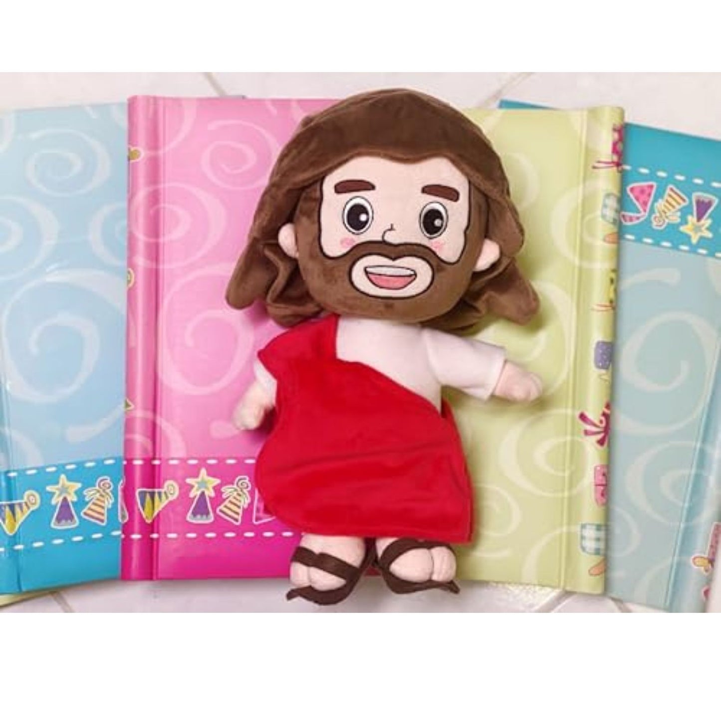 PinkeySmile Jesus Loves Me Plush 14"