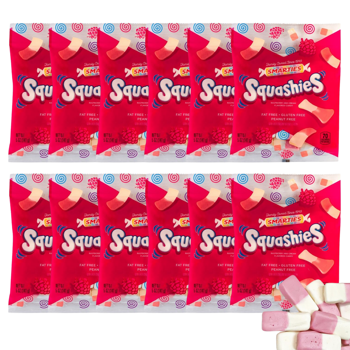 Squashies 5 oz Bag (12 Pack, 60 oz Total)