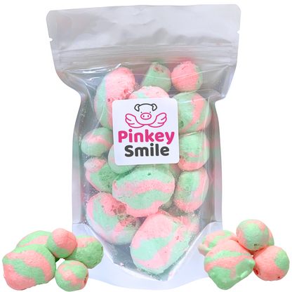 Freeze-Dried Strawberry Kiwi Salt Water Taffy 2 oz