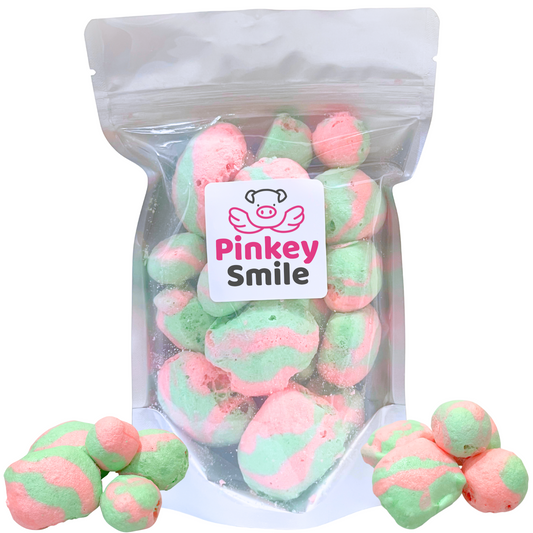 Freeze-Dried Strawberry Kiwi Salt Water Taffy 2 oz