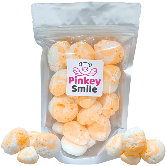 Freeze-Dried Peach Cream Hot Salt Water Taffy 2 oz