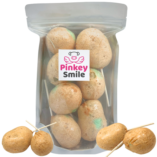 Freeze Dried Caramel Apple Lollipop Suckers 4.5 oz