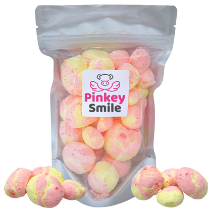 Freeze-Dried Strawberry Banana Salt Water Taffy 2 oz