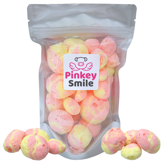Freeze-Dried Strawberry Banana Salt Water Taffy 2 oz