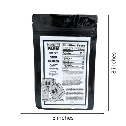 Freeze Dried Rainbow Candy 6 oz