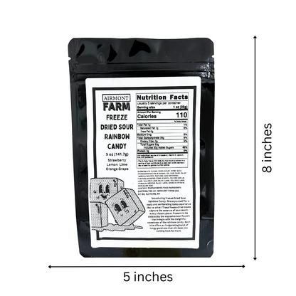 Freeze Dried Candy Sour Rainbow Candy 5 oz