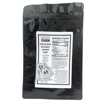 Freeze Dried Candy Wild Berry Rainbow Candy 1 LB