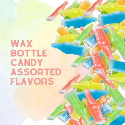 Wax Bottle Candy Drink - Retro Nostalgic Novelty Treats Classic Variety Flavors (5LB)