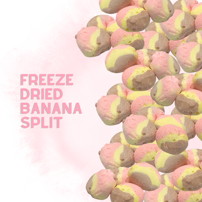 Freeze-Dried Banana Split Salt Water Taffy 2 oz