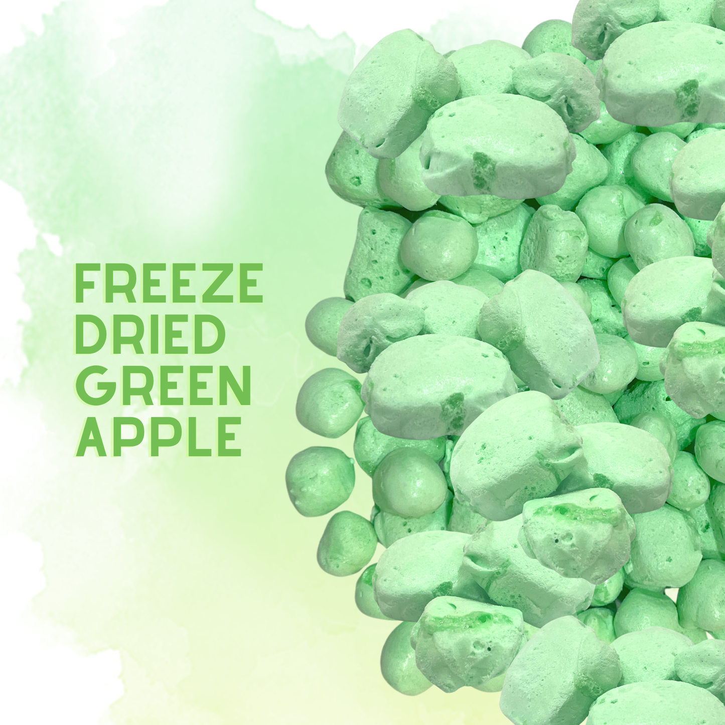 Freeze-Dried Green Apple Salt Water Taffy 2 oz