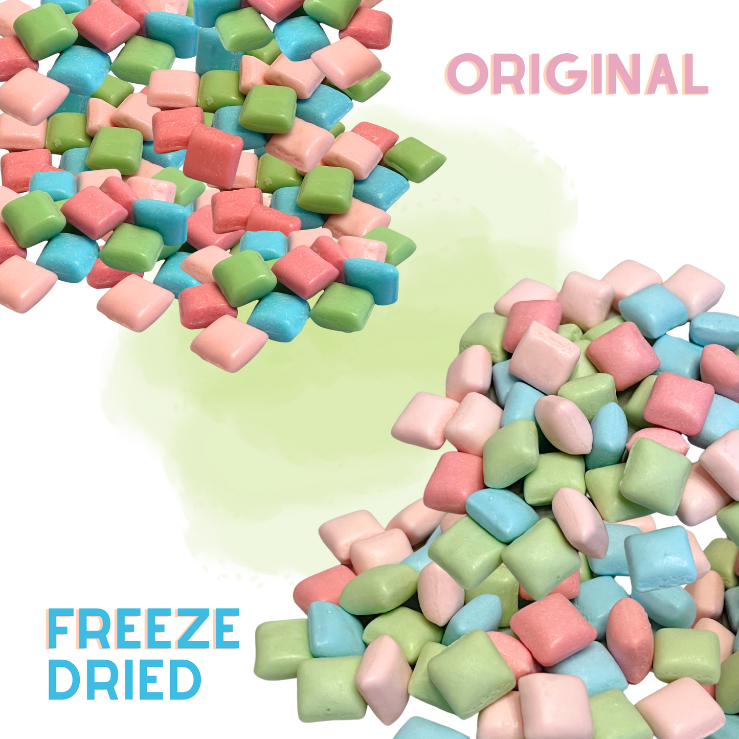 Freeze Dried Candy Fruit Burst Mini 6 oz Candy - Sour Flavors (Strawberry, Watermelon, Blue Raspberry, Cherry)