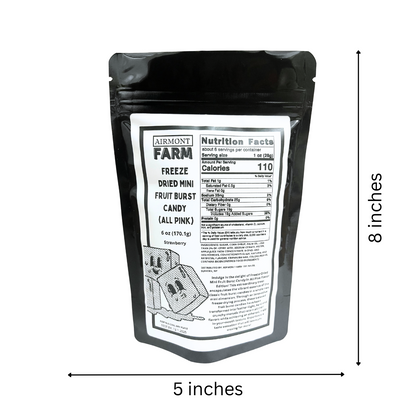 Freeze Dried Candy Fruit Burst Mini 6 oz - All Pink (Strawberry)