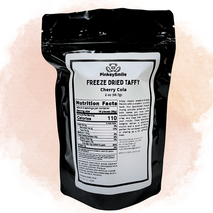 Freeze-Dried Cherry Cola Salt Water Taffy 2 oz