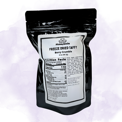 Freeze-Dried Berry Crumble Salt Water Taffy 2 oz