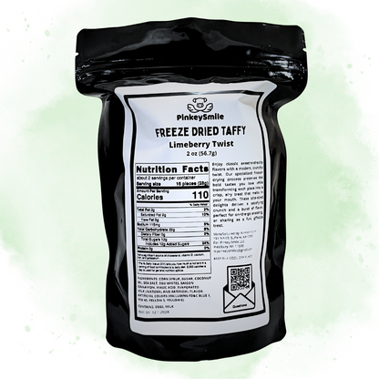 Freeze-Dried Limeberry Twist Salt Water Taffy 2 oz