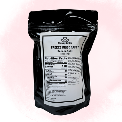 Freeze-Dried Banana Split Salt Water Taffy 2 oz