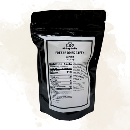Freeze Dried Vanilla Salt Water Taffy 2 oz