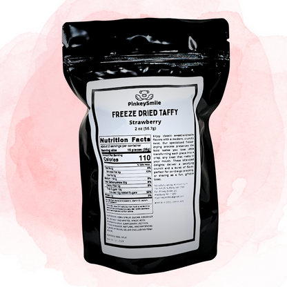 Freeze-Dried Strawberry Salt Water Taffy 2 oz