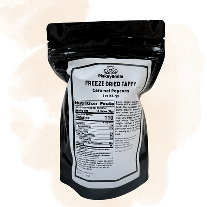 Freeze-Dried Caramel Popcorn Salt Water Taffy 2 oz