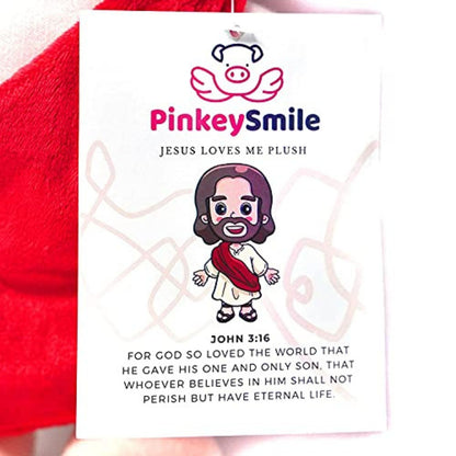 PinkeySmile Jesus Loves Me Plush 14"
