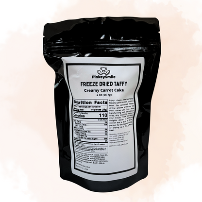 Freeze-Dried Creamy Carrot Cake Salt Water Taffy 2 oz