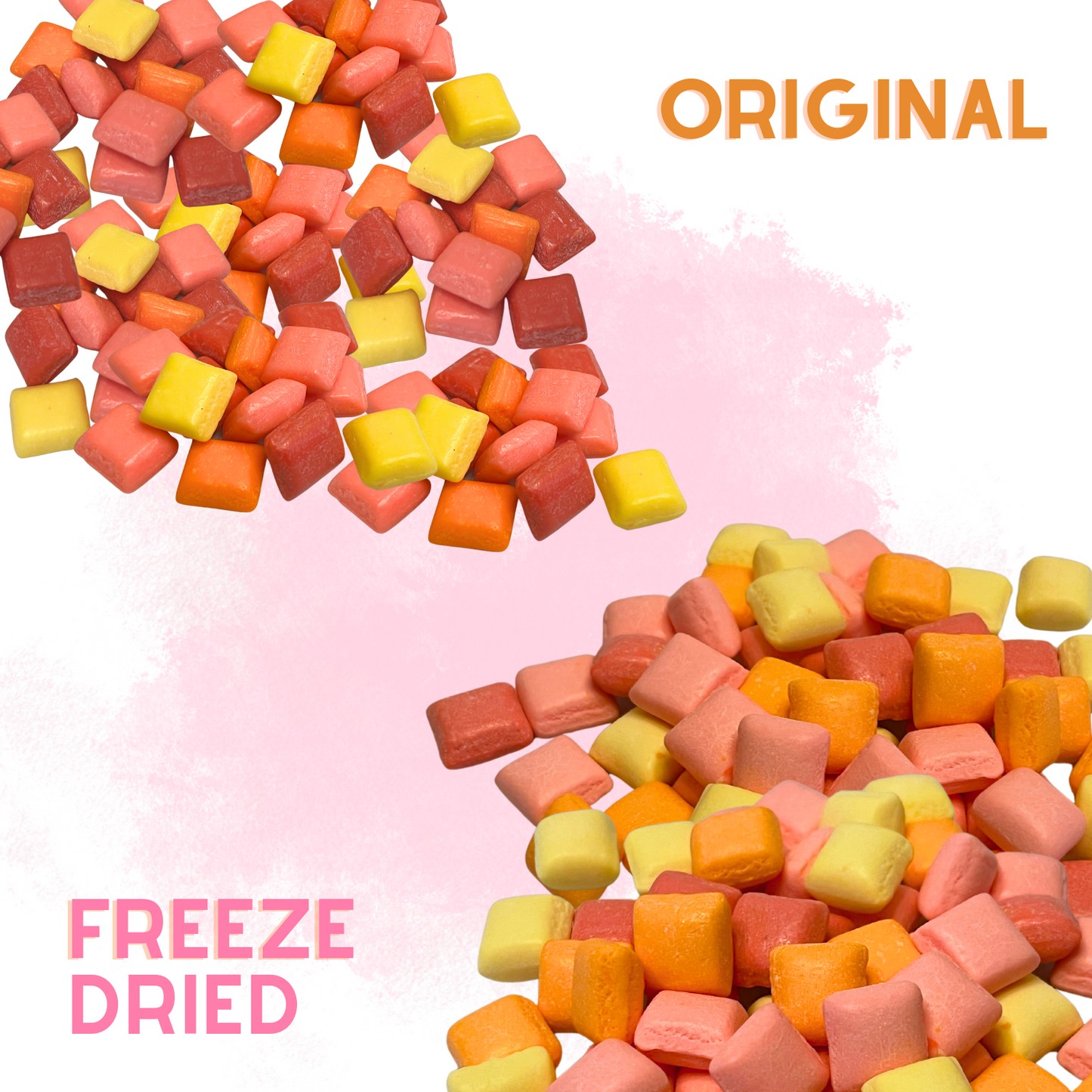 Freeze Dried Candy Fruit Burst Mini 6 oz - Original (Strawberry, Lemon, Orange, Cherry Flavors)